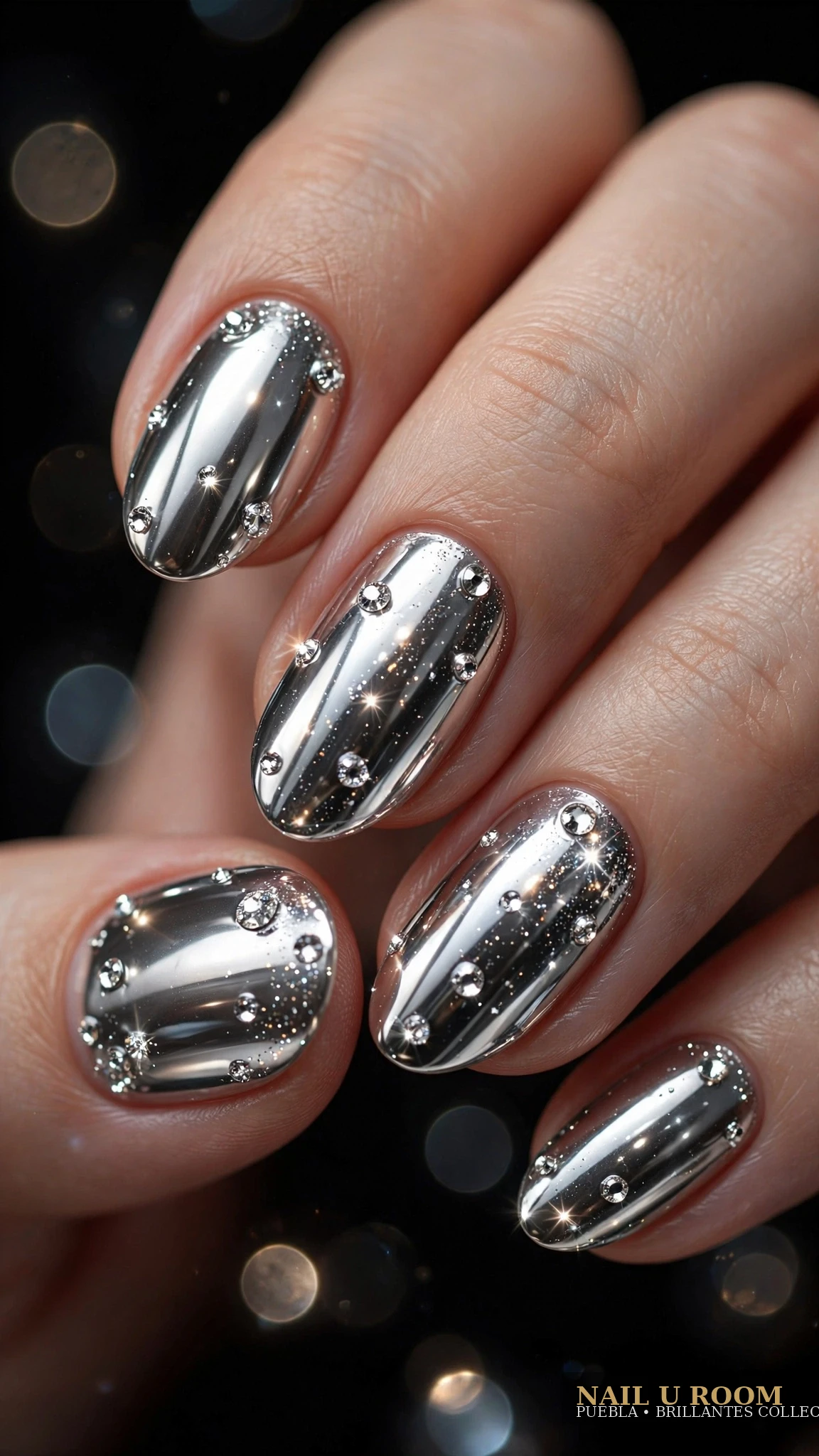 Diseño de uñas Brillante