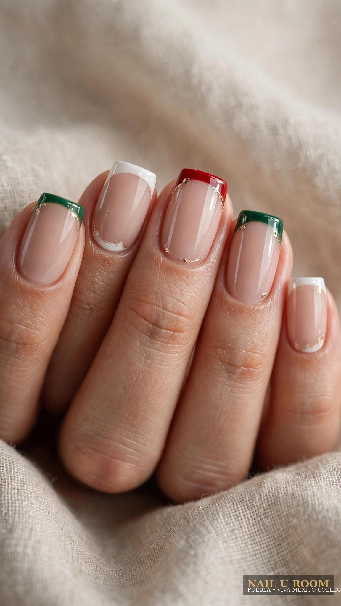 Diseño de uñas Viva México