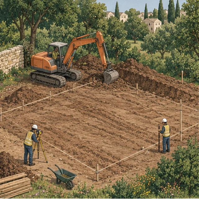 Estudio y preparación del terreno
